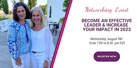 BECOME AN EFFECTIVE LEADER & INCREASE  YOUR IMPACT IN 2023 primary image