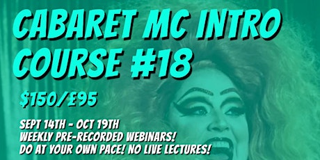 Immagine principale di Cabaret MC Intro Webinar Series #18 