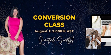 Conversion Class with Natalie Davison primary image