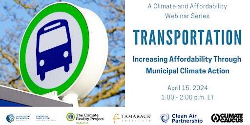 Hauptbild für Increasing Affordability Through Municipal Climate Action - TRANSPORTATION