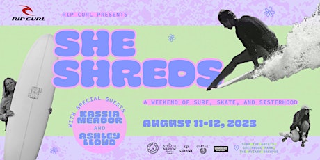 Primaire afbeelding van SHE SHREDS - A Weekend of Surf, Skate and Sisterhood