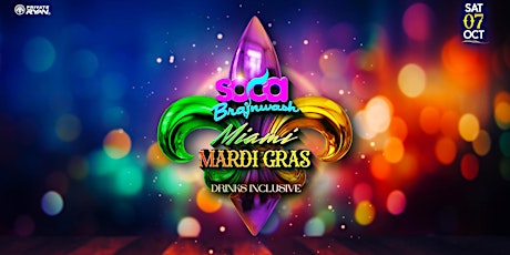 Imagen principal de Soca Brainwash Miami "Mardi Gras"