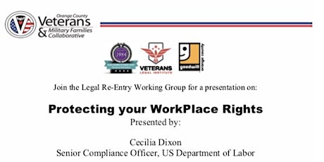 OCVMFC-Legal Panel by US Dept of Labor: Protecting your Workplace Rights primary image