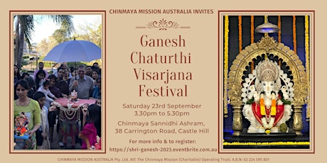 Ganesh Chaturthi Festival & Visarjan 2023 primary image