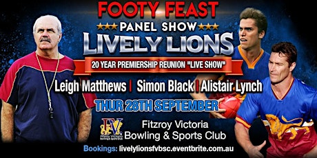 Lively Lions - 20 Year Premiership Reunion "Live Show" primary image