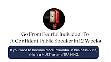 Master Public Speaking? VIRTUAL-12 Week Immersive Transformation Program  primärbild