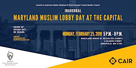 Inaugural Maryland Muslim Lobby Day at the Capital primary image