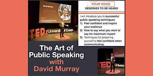 Imagem principal do evento The Art of Public Speaking for Beginners (4 week course)