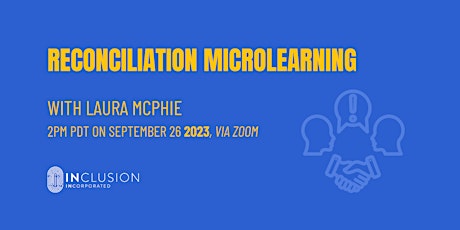 Imagen principal de Reconciliation MicroLearning with Laura McPhie