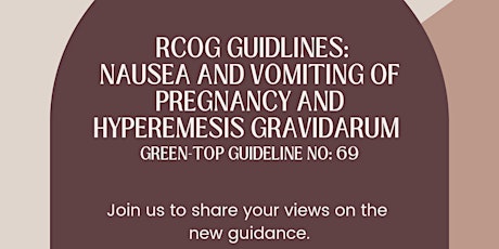 Imagen principal de Reviewing the RCOG Nausea & vomiting in Pregnancy, Hype