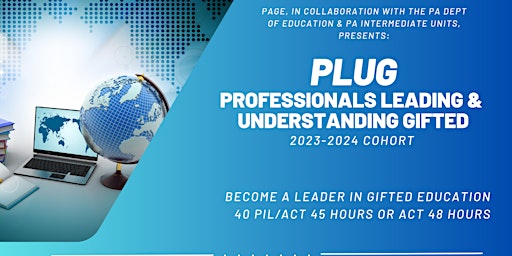 Primaire afbeelding van PLUG-Professionals Leading & Understanding Gifted (2023-2024)