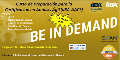 Hauptbild für Análisis de Negocio Ágil – Preparación para Certificación IIBA®-AAC