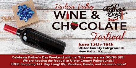 Spring Hudson Valley Wine and Chocolate Festival - SATURDAY, JUNE 15TH primary image
