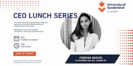 CEO Lunch Series with Farzana Baduel primary image