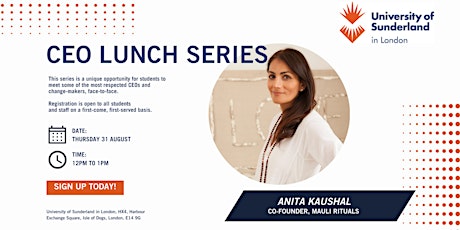 CEO Lunch Series with Anita Kaushal primary image