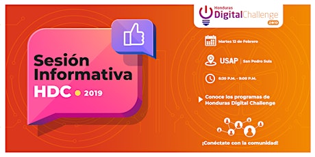 Imagen principal de Sesión Informativa Honduras Digital Challenge 2019 - San Pedro Sula