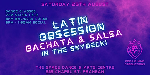Latin Obsession - Bachata & Salsa in The Skydeck Saturday 26th of August primary image