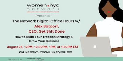 Women.NYC Network | 1:1 Digital Office Hours with Alex Batdorf primary image