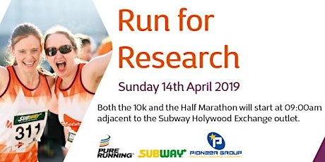 MS Society & Subway ‘Run for Research’ 10k & Half Marathon primary image
