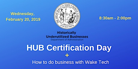 Historically Underutilized Businesses (HUB) Certification Day   primary image