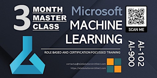 Imagem principal do evento Azure Machine Learning Masterclass 3 Months