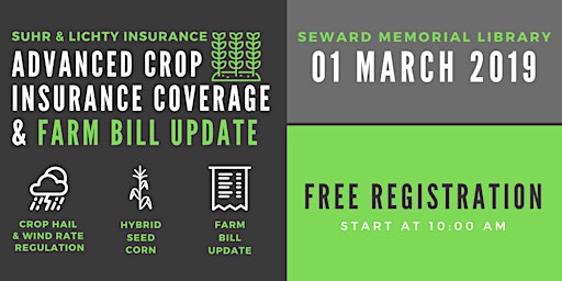 Advanced Crop Insurance Coverage & Farm Bill Seminar (Coffee and Snacks Provided)  primary image