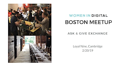 Boston Women in Digital February 2019 Meetup primary image