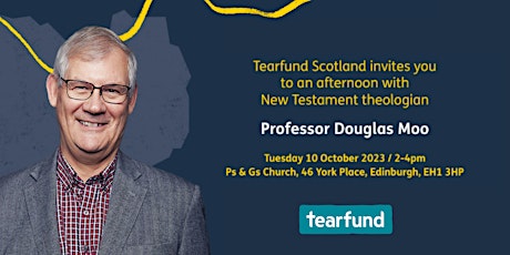 Image principale de Tearfund invites you to an afternoon with Professor Douglas Moo