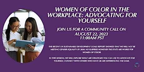 Hauptbild für Women of Color in the Workplace: Advocating for Yourself
