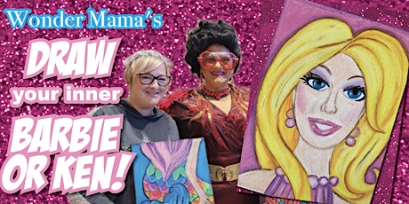 Draw with a Drag Queen Workshop -  Draw your Inner Barbie or Ken! primary image