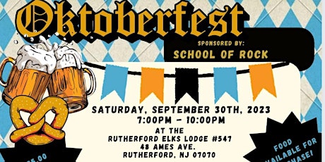 Rutherford Elks 3rd Annual Oktoberfest primary image