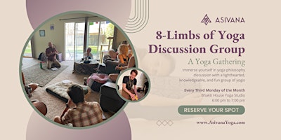 Immagine principale di 8-Limbs of Yoga Discussion Group 