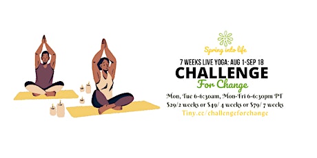 Challenge for Change-Join for 2/4/7 weeks primary image