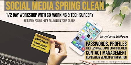 2019 Social Media Spring Clean (throughout March) with PCM creative primary image