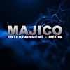 Logotipo da organização Majico Entertainment + Media