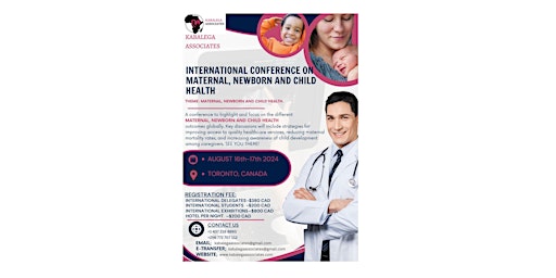 Image principale de INTERNATIONAL CONFERENCE ON MATERNAL, NEWBORN C&H