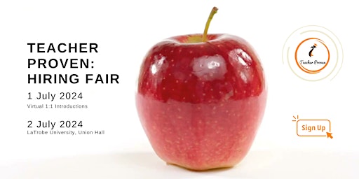 Hauptbild für 2024 Teacher Proven: Hiring Fair
