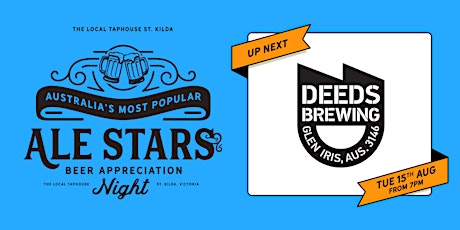 Image principale de Ale Stars Beer Appreciation Night - Deeds Brewing
