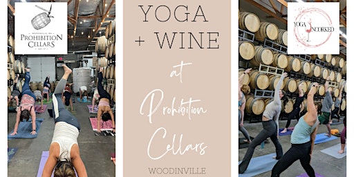 Primaire afbeelding van Yoga + Wine at Prohibition Cellars