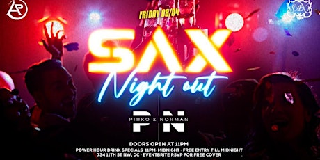 SAX NIGHT OUT: Featuring Pirko & Norman primary image