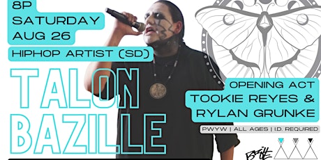 Imagem principal do evento LTA presents rap artist: Talon Bazille