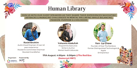 Human Library | Passion, Life's Purpose, Setbacks and Mental Wellbeing primary image