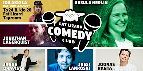 Fat Lizard Comedy Club Elokuu primary image