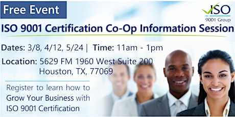 ISO 9001 Certification Co-Op Information Session primary image