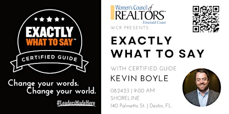 Image principale de EXACTLY WHAT TO SAY with KEVIN BOYLE
