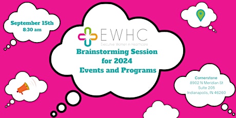 Primaire afbeelding van EWHC Brainstorming Session for 2024 Events & Programs