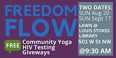 Imagen principal de Freedom Flow, Free Community Yoga @ Howard University