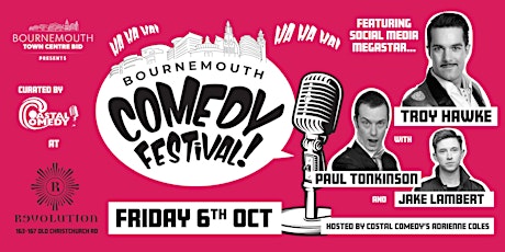 Bournemouth Comedy Festival Show with Troy Hawke primary image