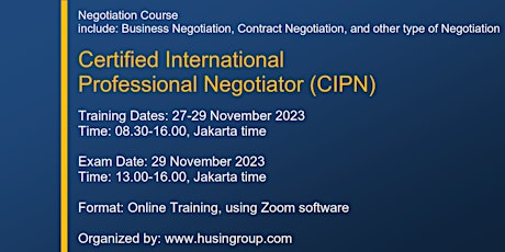 Certified International  Professional Negotiator (CIPN) primary image