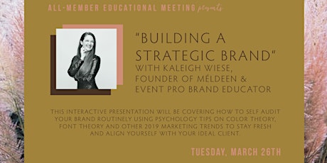 An Interactive Meeting on Building a Strategic Brand primary image